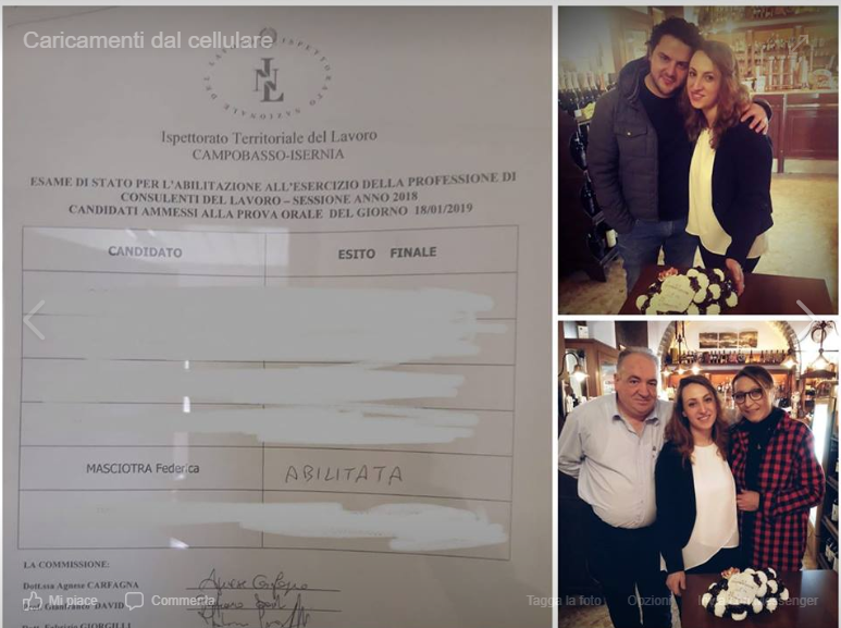 Federica Masciotra Diventa Consulente Del Lavoro Auguri Per La Sua Abilitazione